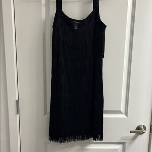 Black Fringe Dress